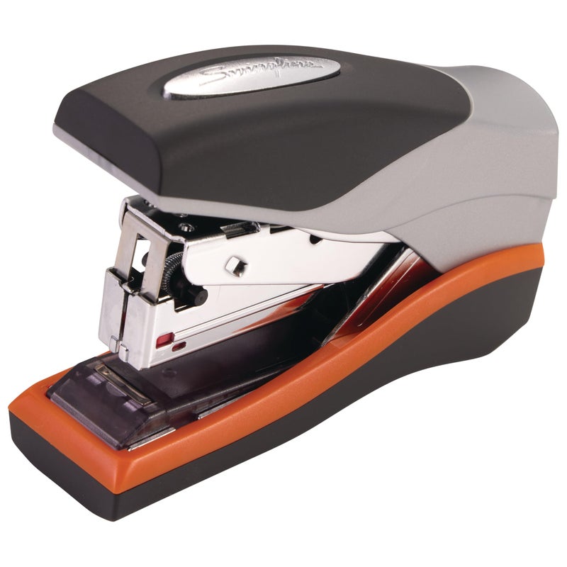 Swingline Stapler, 40 Sheet Capacity, Optima 40, Jam Free, Reduced Effort, Compact, Soft Grip, Metal, Orange, Silver and Black (87842) - Image 1